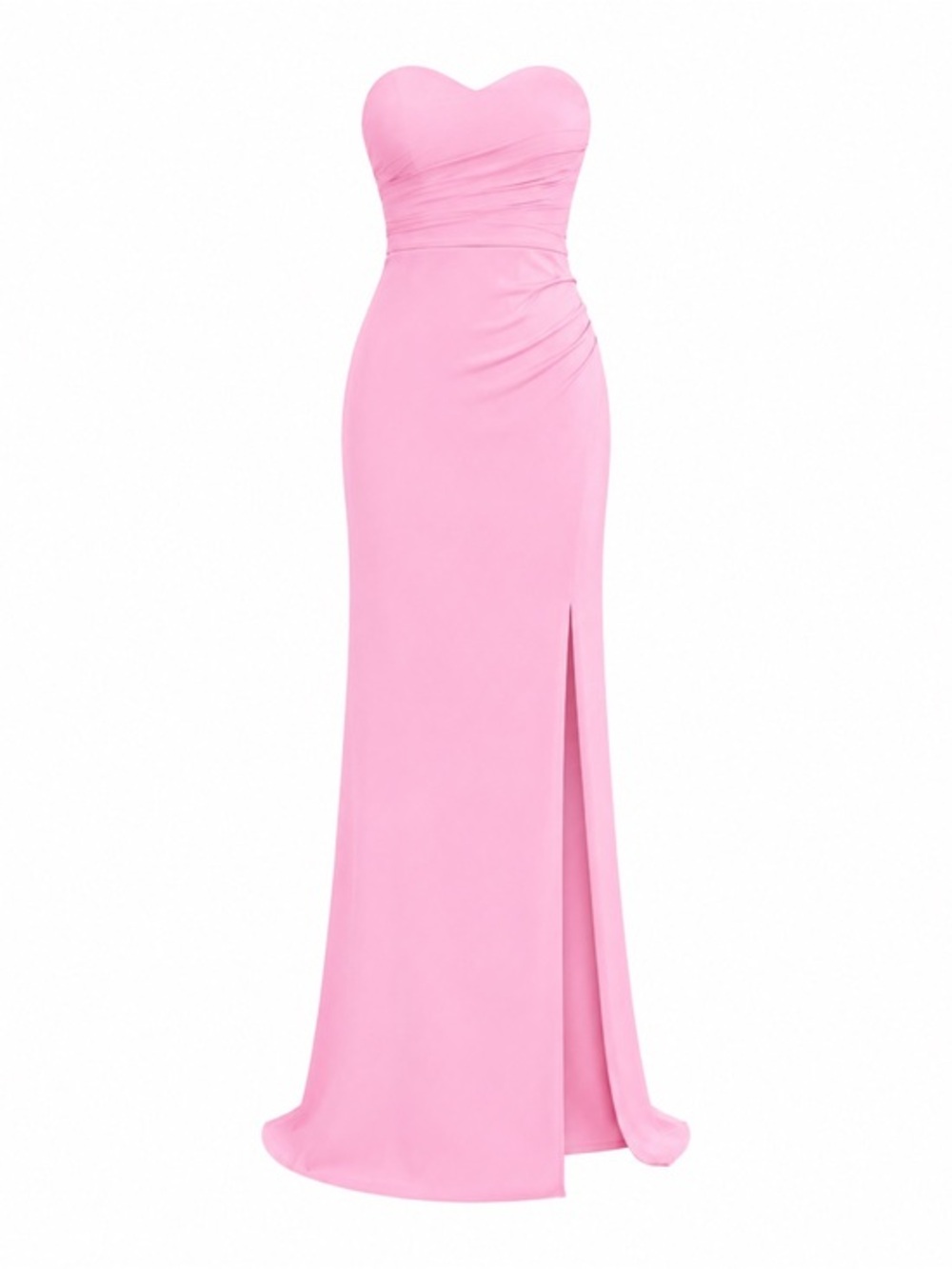 Pink Strapless Maxi Dress